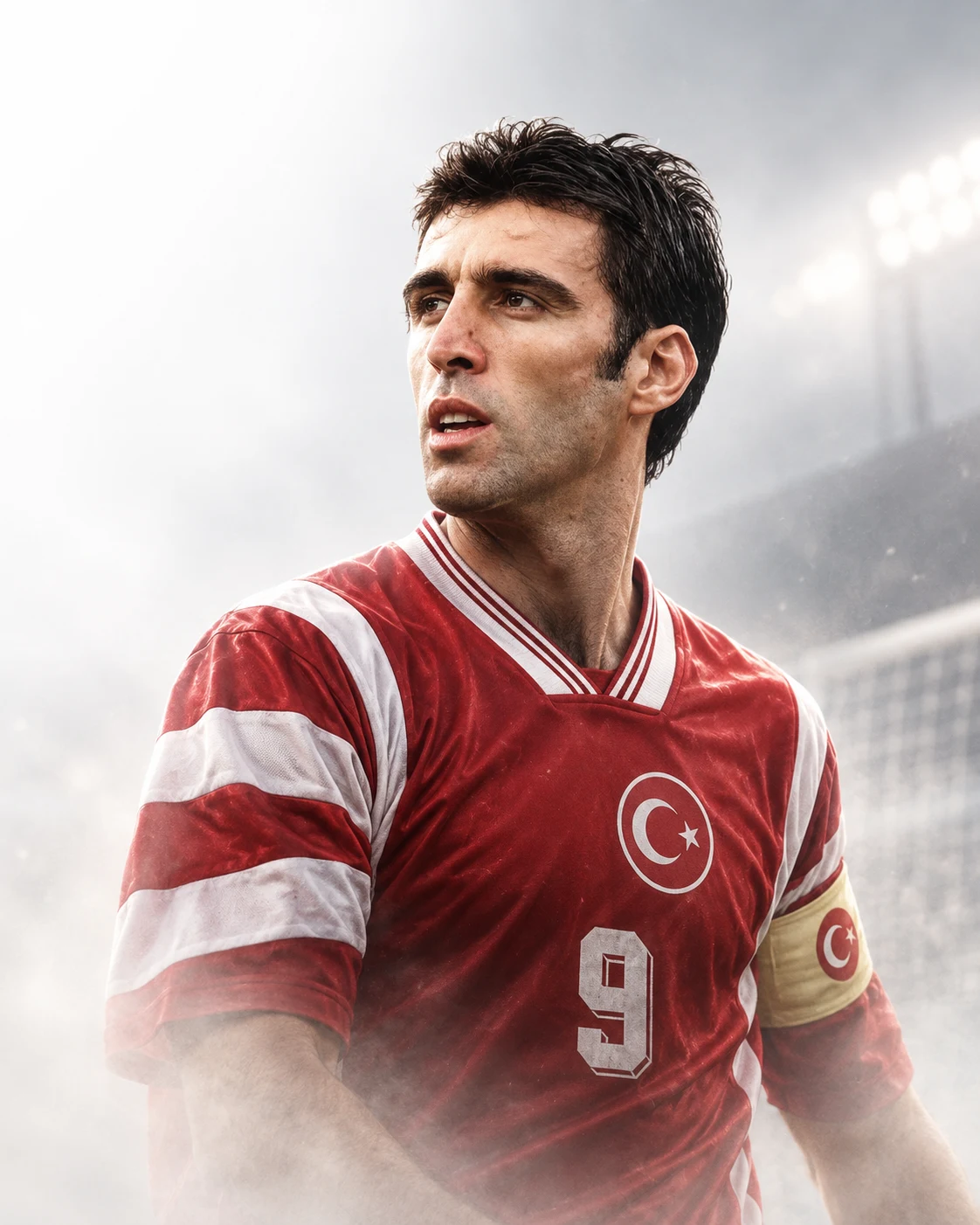 Hakan Şükür im Nationaltrikot der Türkei